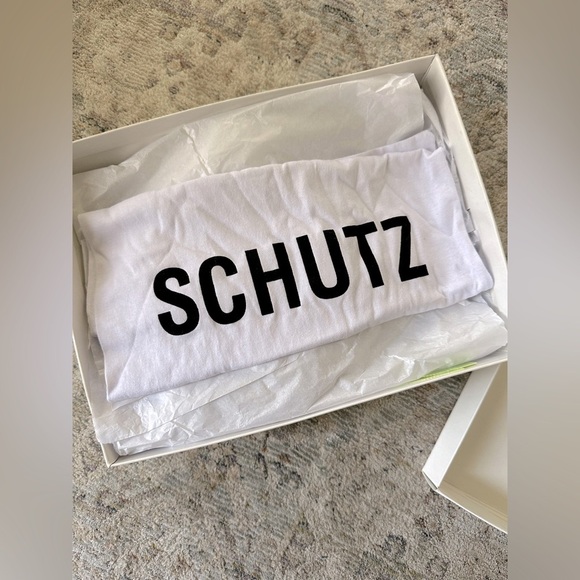 SCHUTZ Destiny Leather Mule in Bear & Honey Snake, US size 8 - Picture 3 of 5